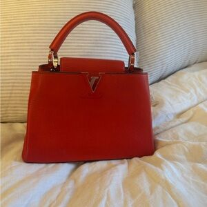 Louis Vuitton Red Capucine Pm